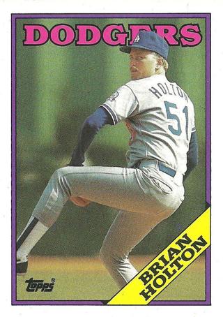 Brian Holton 1988 Topps Los Angeles Dodgers