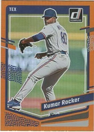 2023 Donruss Kumar Rocker Prospect Texas Rangers Orange Parallel #168!