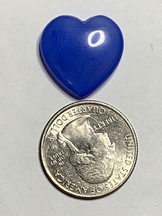 ✿HEALING STONE~#8~BLUE AGATE~HEART-SHAPED~FREE SHIPPING✿