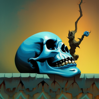 Listia Digital Collectible: Epic Blue Skull