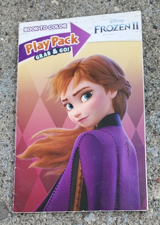 DISNEY FROZEN 2 SMALL COLORING BOOK WITH STICKERS USE YOUR OWN CRAYONS 