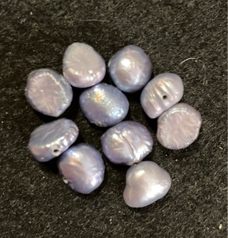 10 Dyed Purple Pearls