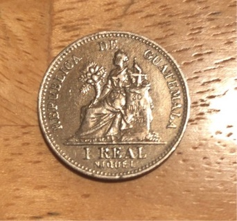 1911 Guatemala 1 Real Coin