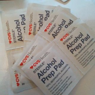 8 CVS Alcohol Prep Pads Read description before bidding