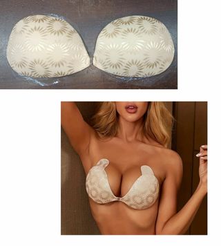 new invisible stick push up women bra seamless hold d cups