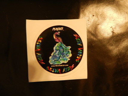 Beautiful PEACOCK sticker