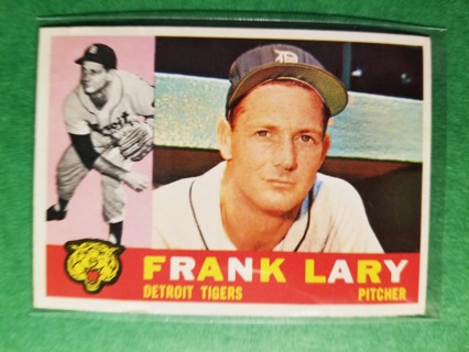 1960 - TOPPS EXMT - NRMT BASEBALL - CARD NO. 85 - FRANK LARY  - TIGERS