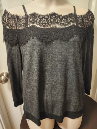 NEW - Maurices - Woman's Cold Shoulder Blouse - size Large