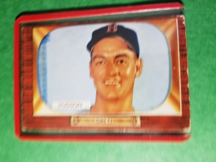 1955 - BOWMAN VG+ - NRMT BASEBALL - HI # CARD NO. 318 - SID HUDSON - RED SOX