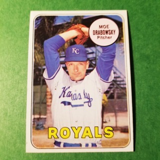 1969 - TOPPS BASEBALL CARD HI NO. 508 - MOE DRABOWSKY - ROYALS