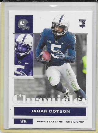 Jahan Dotson 2022 Chronicles Draft #11 Rookie Card