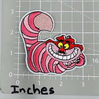 Cheshire Cat ALICE in WONDERLAND IRON ON Patch Clothing Embroidery Applique --> USA SELLER