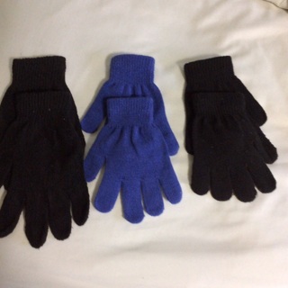 Three Pairs of Knitted Gloves.  