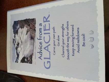 Advice from a Glacier Greeting Card
