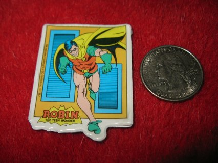 Vintage 1982 Cartoon Refrigerator Magnet: DC Comics Robin The Teen Wonder Posing