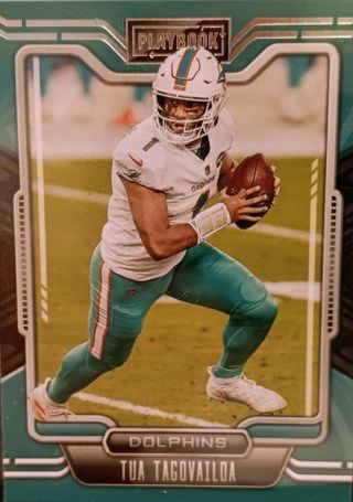 2021 PANINI PLAYBÒOK TUA TAGOVAILOA # 72. MIAMI DOLPHINS