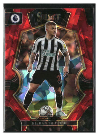 2022 Panini Select EPL #198 Kieran Trippier Red Ice Prizm