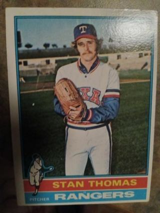 1976 TOPPS STAN THOMAS TEXAS RANGERS BASEBALL CARD# 148