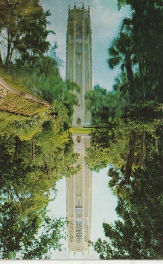 Vintage Used Postcard: A: 1958 SInging Tower, Lake Wales, FL