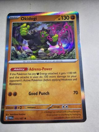 Pokemon Okdogi holo card 111/167