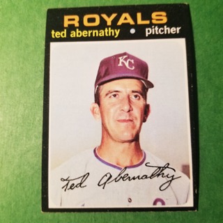 1971 Topps Vintage Baseball Card # 187 - TED ABERNATHY - ROYALS - NRMT/MT