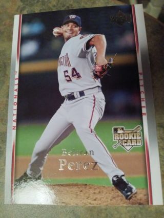 2007 UPPER DECK ROOKIE BELTRAN PEREZ WASHINGTON NATIONALS BASEBALL CARD# 49