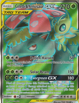 Pokemon Card: Celebi & Venusaur GX Tag Team