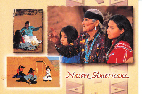 Vintage Postcard Native Americans