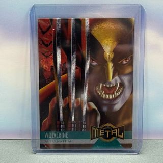 1995 Fleer Marvel Metal Wolverine Alternate M #137 MCU Trading Card
