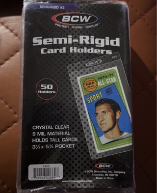 Semi-Rigid Card Holders (50) 3 1/2” x 5 3/8”