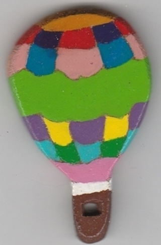 SMALL HOT AIR BALLOON MAGNET #2 (PLEASE READ DESCRIPTION) 