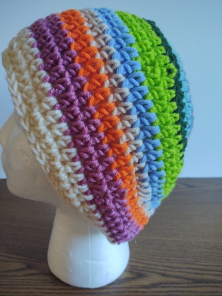 Hand Crocheted Slouch Hat 