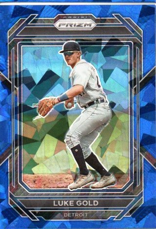 2023 Panini Prizm Luke Gold Blue Ice