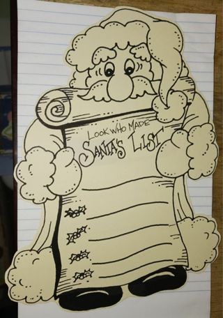 Color Me SANTA'S LIST