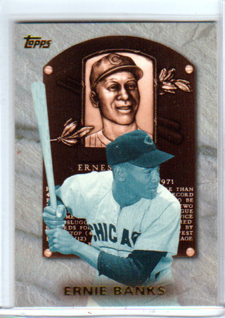 Ernie Banks, 1998 Topps Hall of Fame Insert Card HOF7, Chicago Cubs (L4