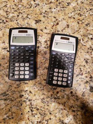 2 lightly used TI-30X IIS Calculators No covers