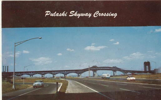 Vintage Unused Postcard: k: Pulaski Skyway Crossing, NJ