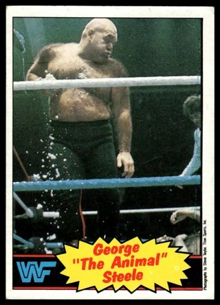 1985 Topps WWF Pro Wrestling Stars #21 George "The Animal" Steele