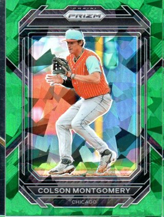 2023 Panini Prizm Colson Montgomery Green Ice