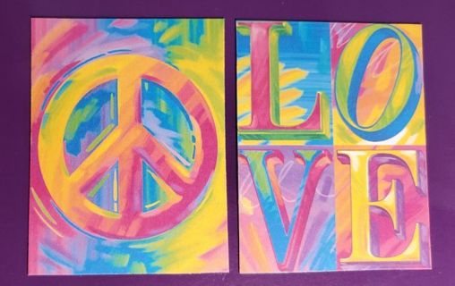 Peace and Love Magnets