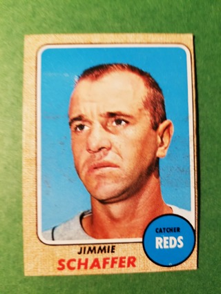 1968 - TOPPS EXMT - NRMT BASEBALL - CARD NO. 463 - JIMMIE SCHAFFER - REDS