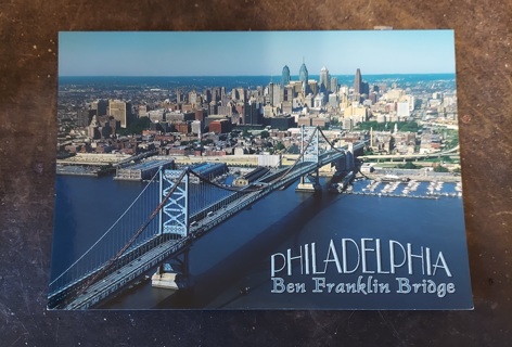 Ben Franklin Bridge Postcard 