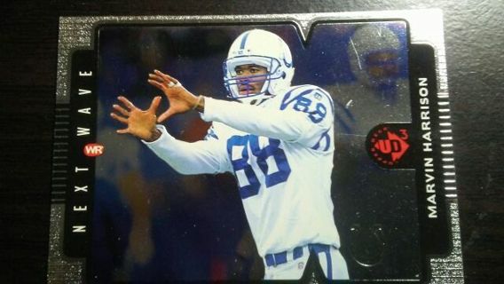 1998 UPPER DECK NEXT WAVE MARVIN HARRISON INDIANAPOLIS COLTS FOOTBALL CARD# NW36