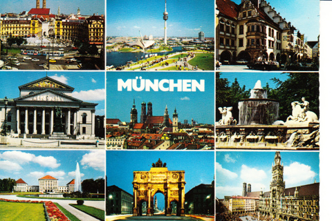 Vintage Postcard Munich, Germany