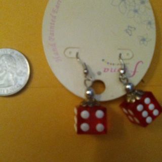 New Dice Earrings Read description before bidding