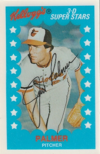 1980 KELLOGG'S 3-D SUPER STARS JIM PALMER #15 BLTIMORE ORIOLES