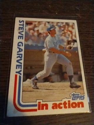Steve Garvey Dodgers In Action Topps 1982