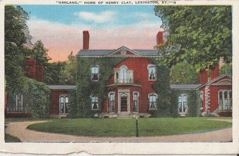 Vintage Unused Postcard: d: Ashland, Home of Henry Clay, Lexington, KY