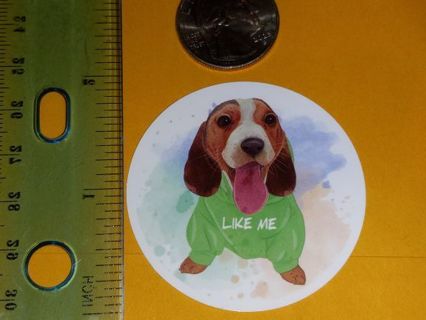 Dog Cute one new nice vinyl lab top sticker no refunds regular mail high quality!