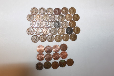 32- MISC. WHEAT PENNIES + FREE BONUS COINS